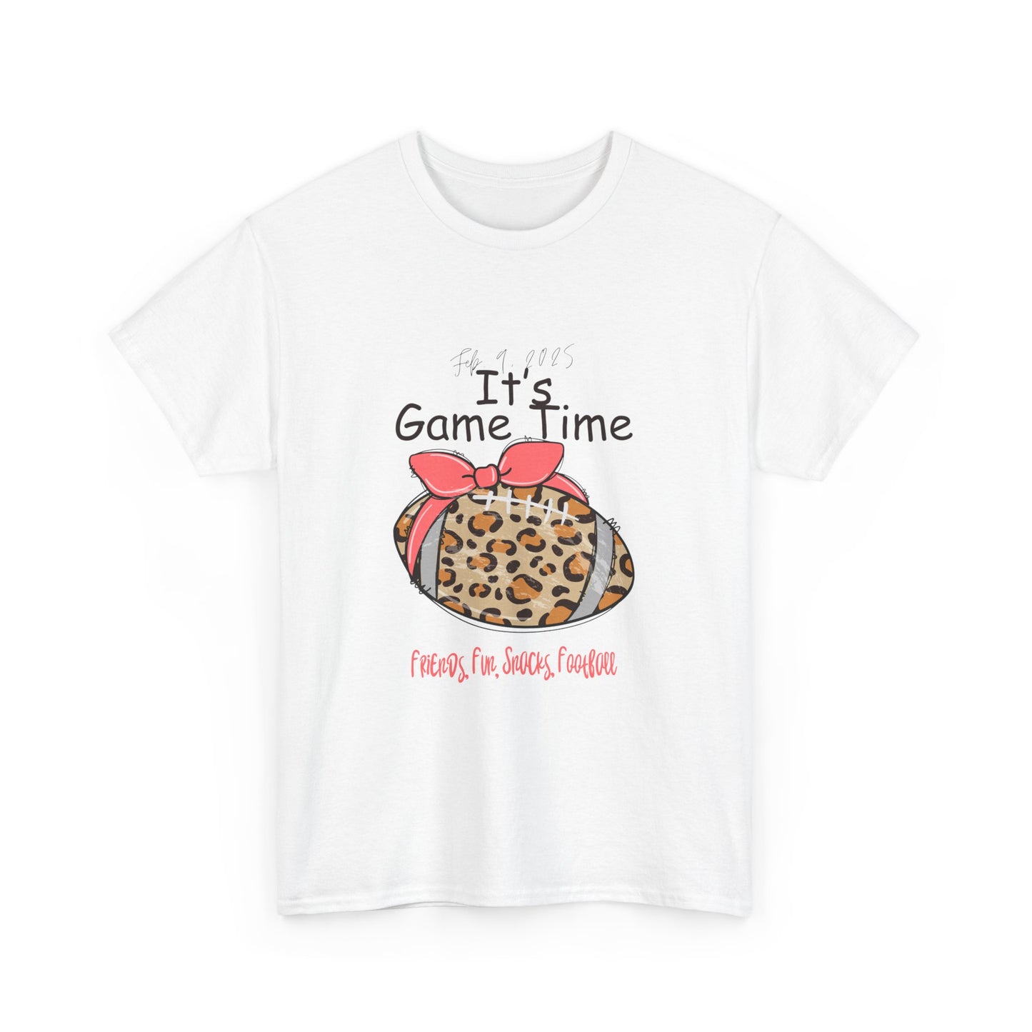 Leopard Print Football Tee