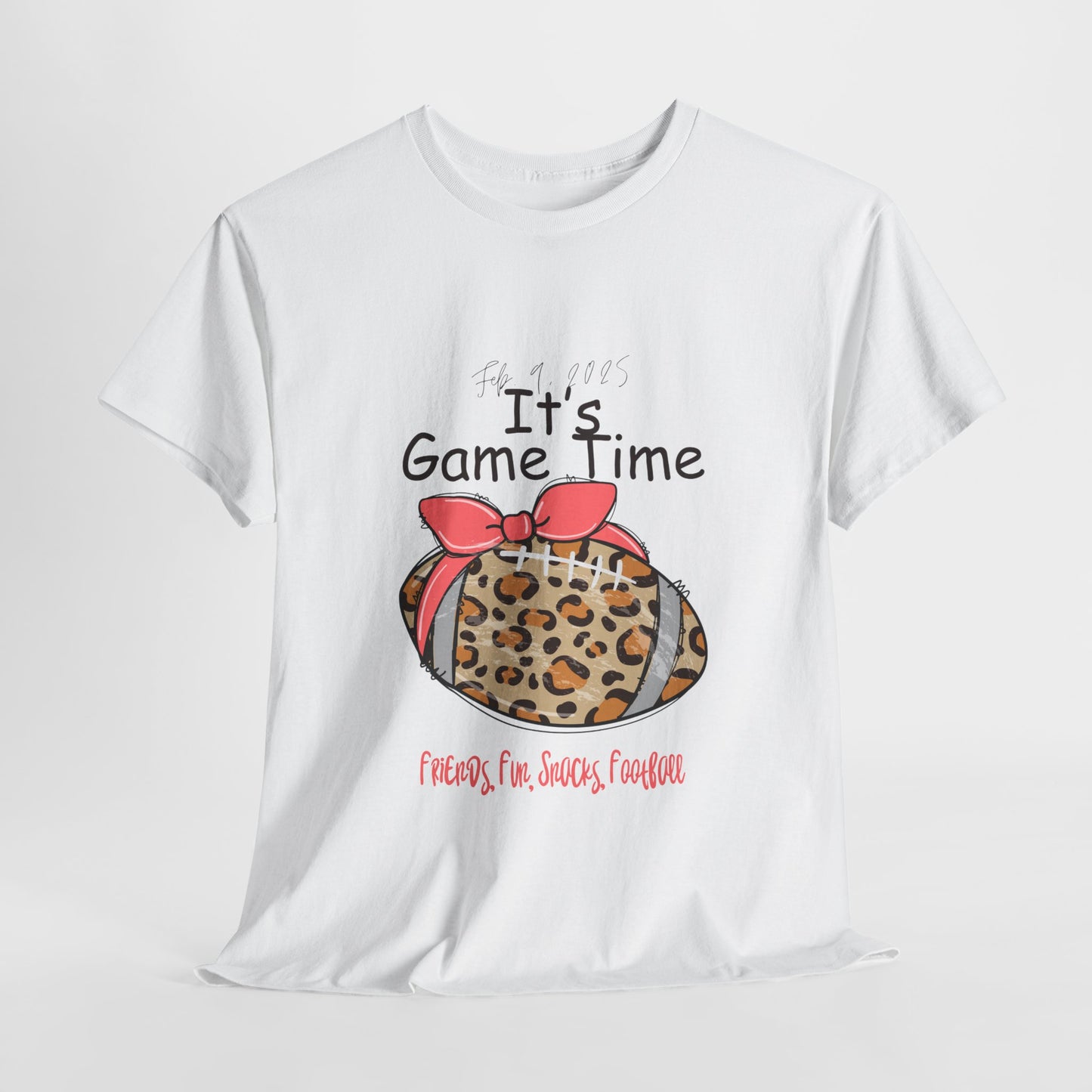 Leopard Print Football Tee