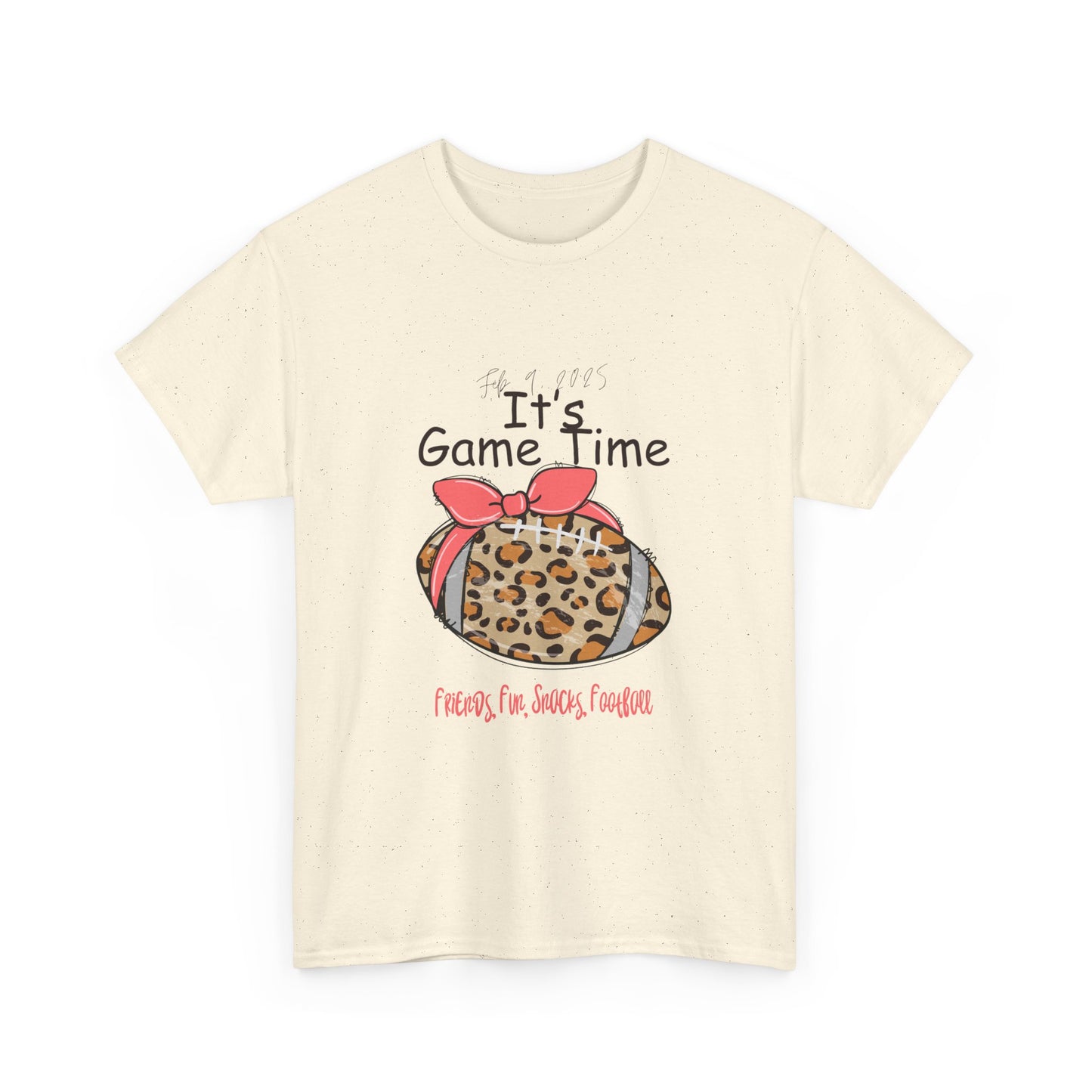 Leopard Print Football Tee