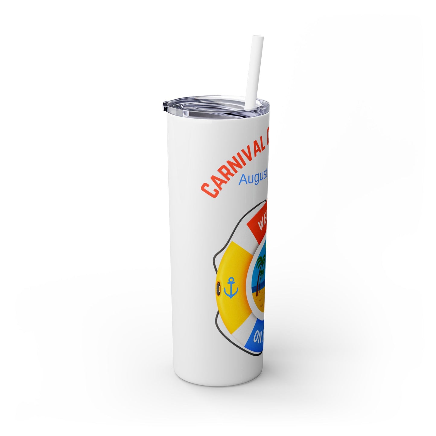 Personalized Tumbler with Straw - 20oz Cruise Theme