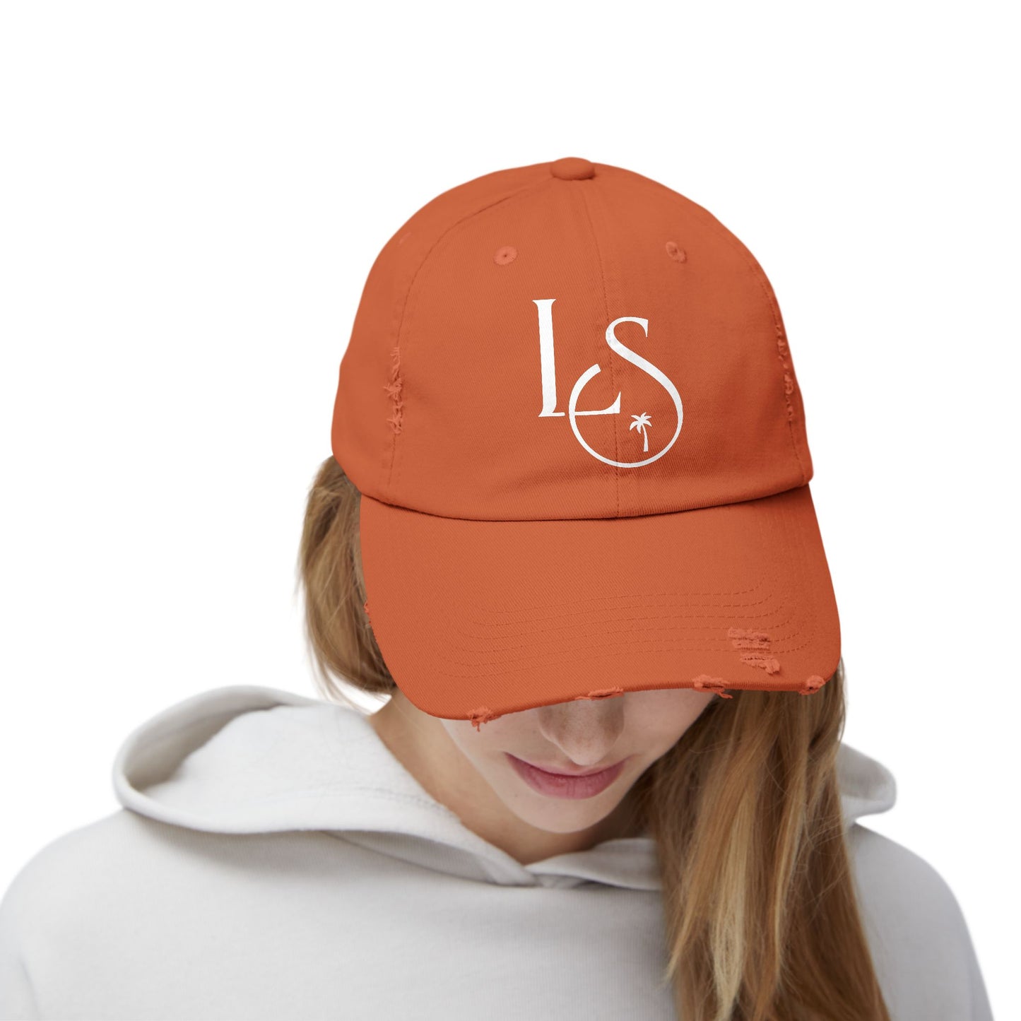 Monogram Distressed Cap