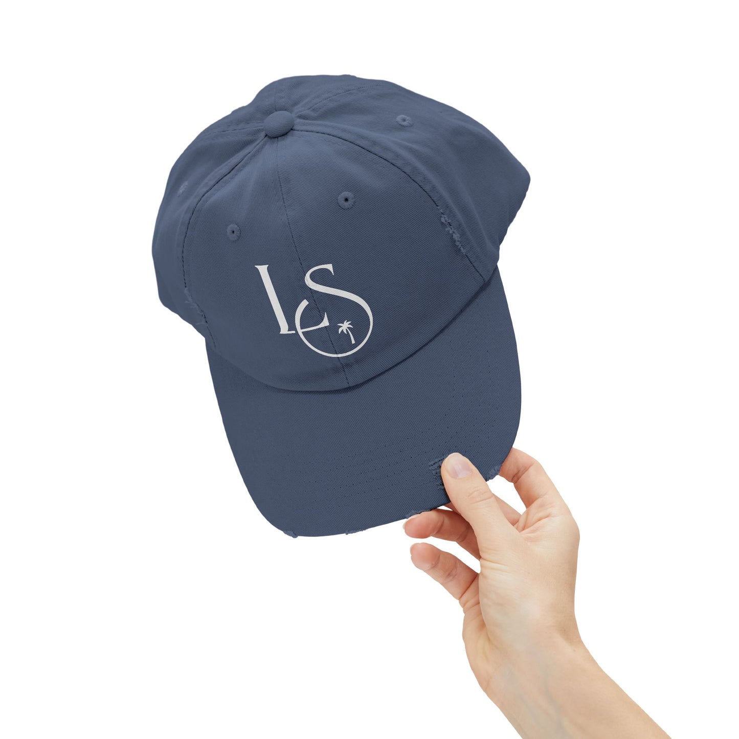 Monogram Distressed Cap