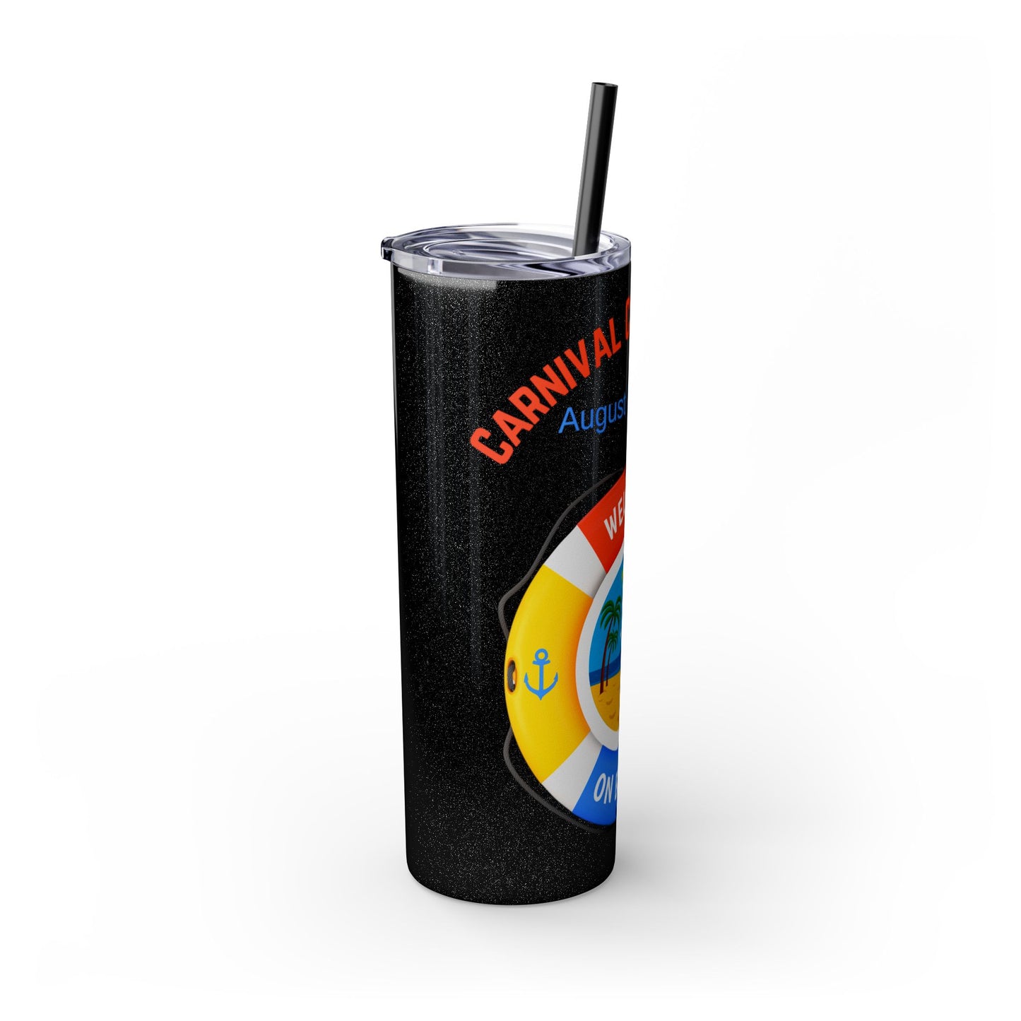 Personalized Tumbler with Straw - 20oz Cruise Theme