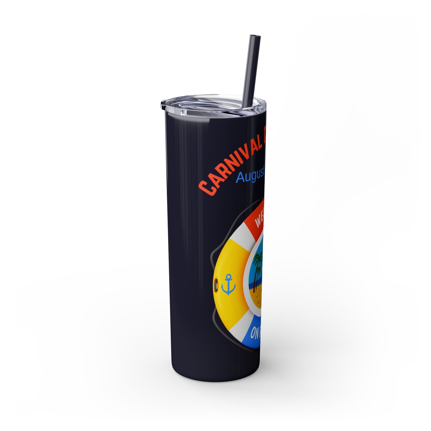Personalized Tumbler with Straw - 20oz Cruise Theme