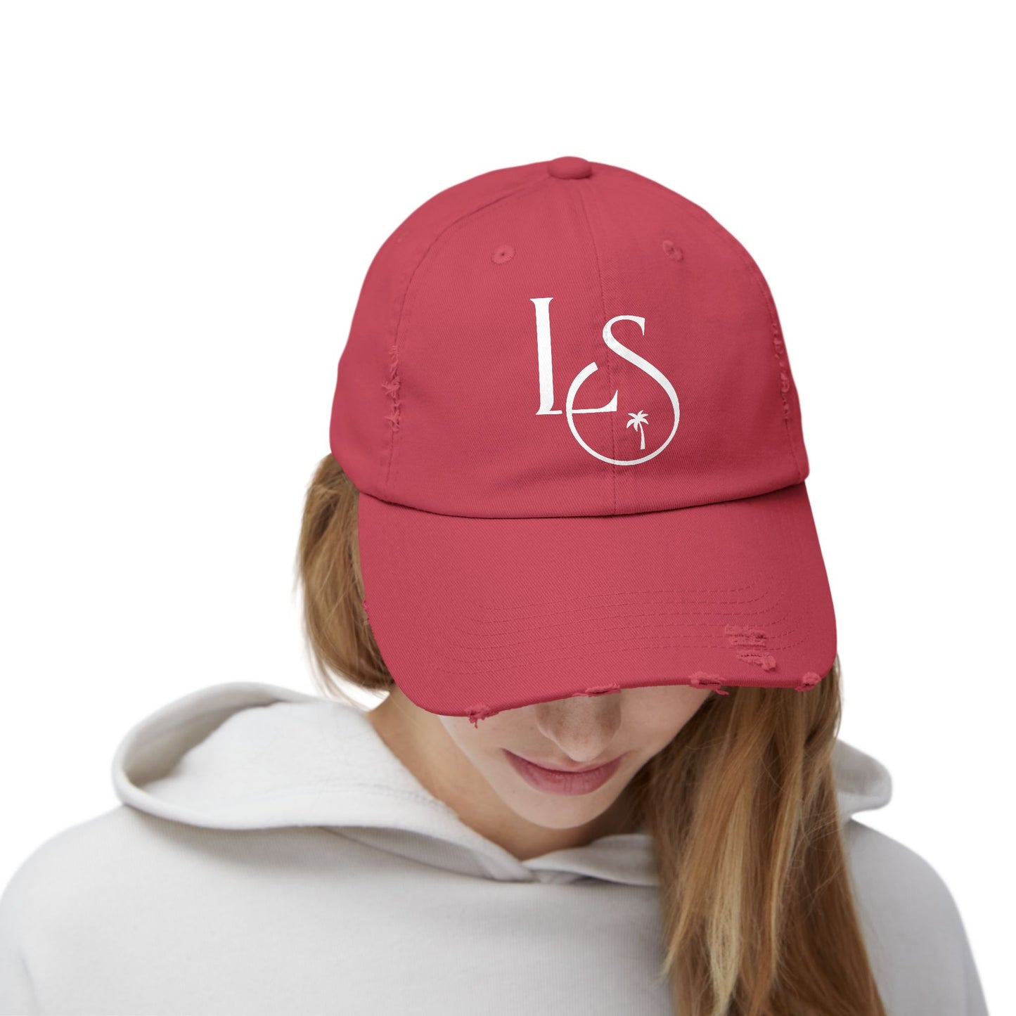 Monogram Distressed Cap