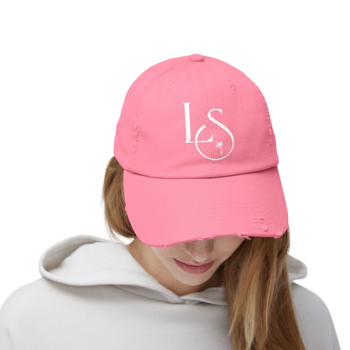 Monogram Distressed Cap