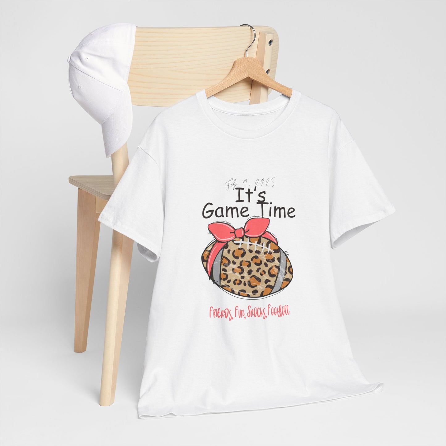 Leopard Print Football Tee
