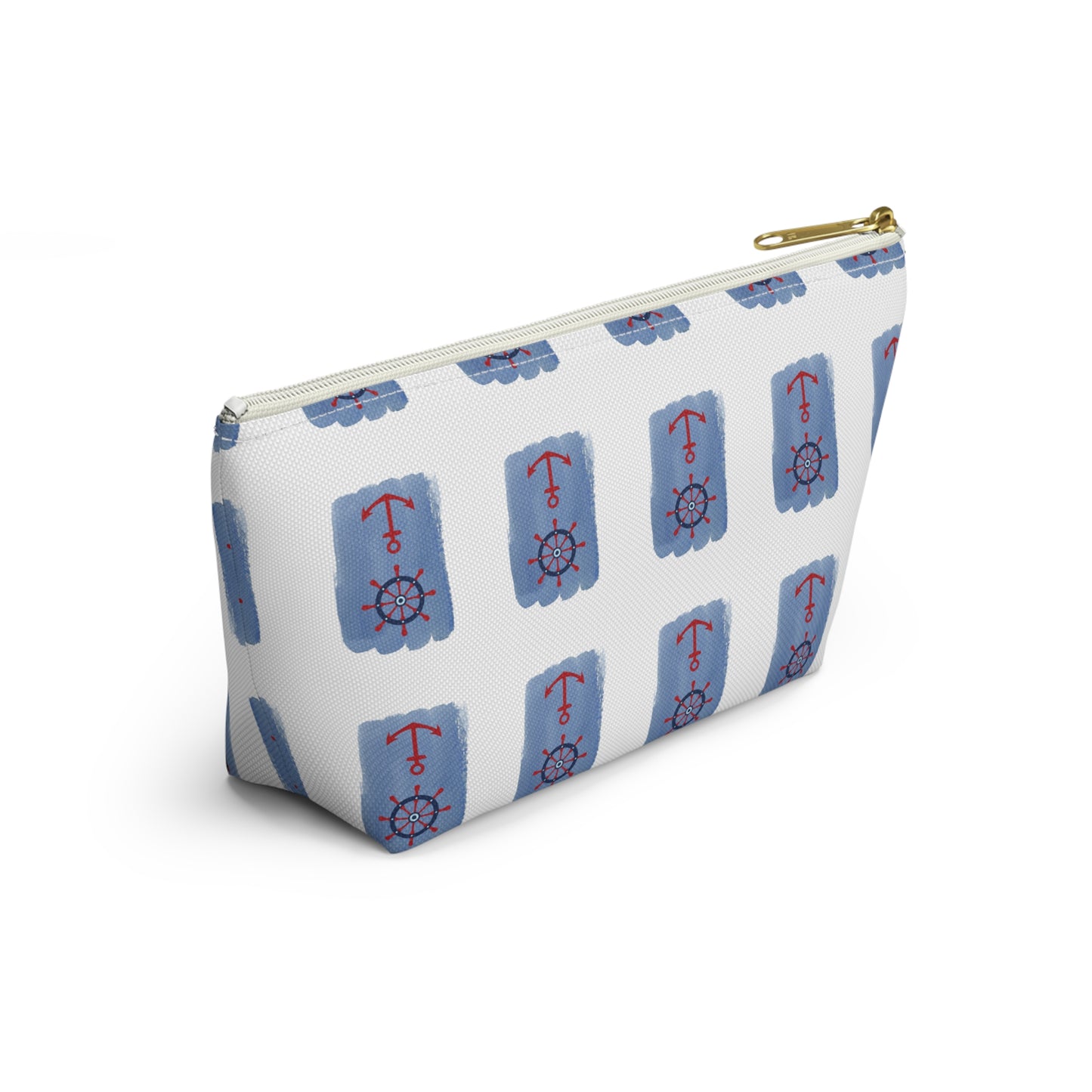 Nautical Anchor Accessory Pouch - Cute Travel Cosmetic Bag