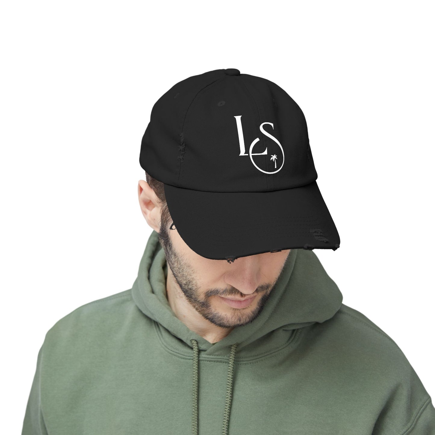 Monogram Distressed Cap