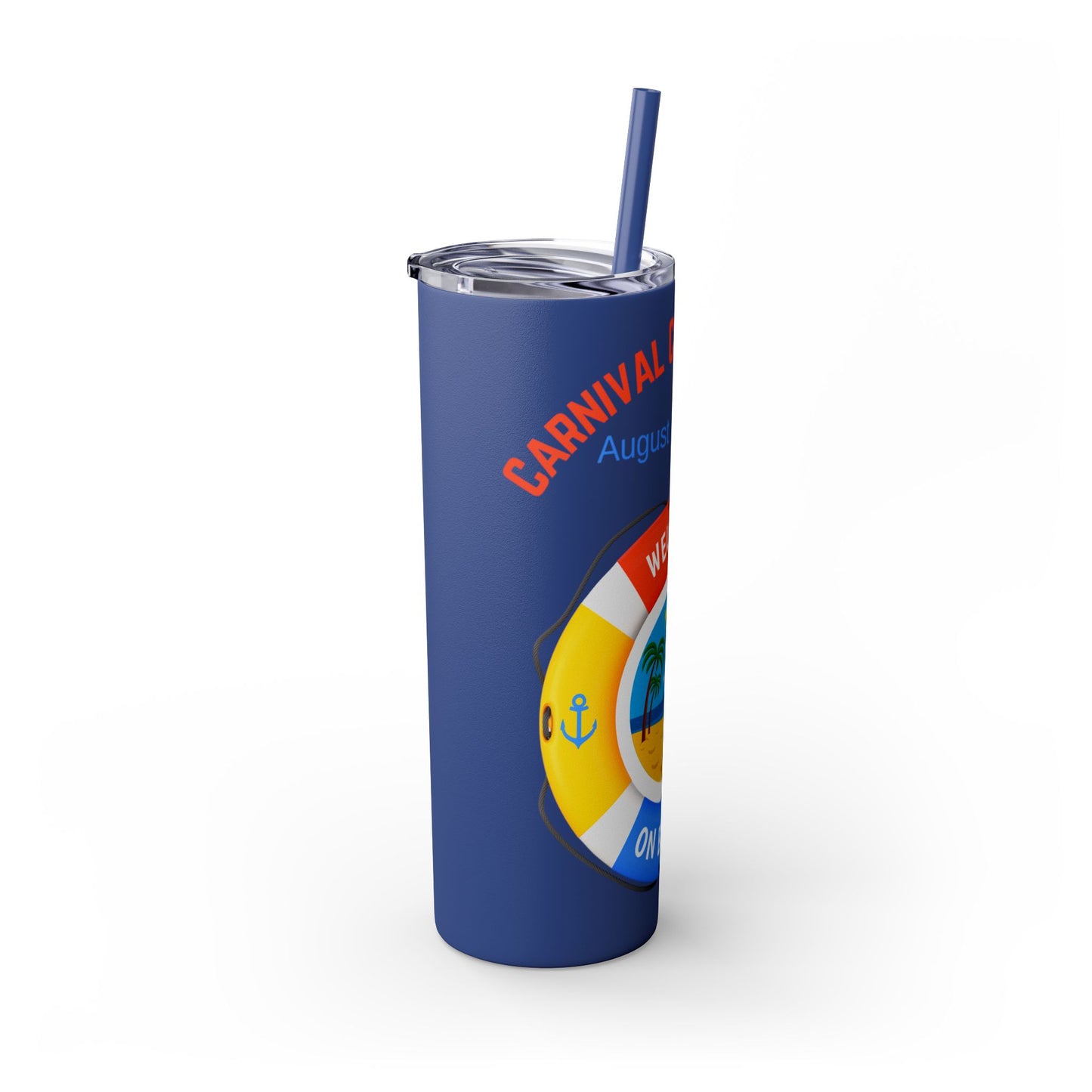 Personalized Tumbler with Straw - 20oz Cruise Theme