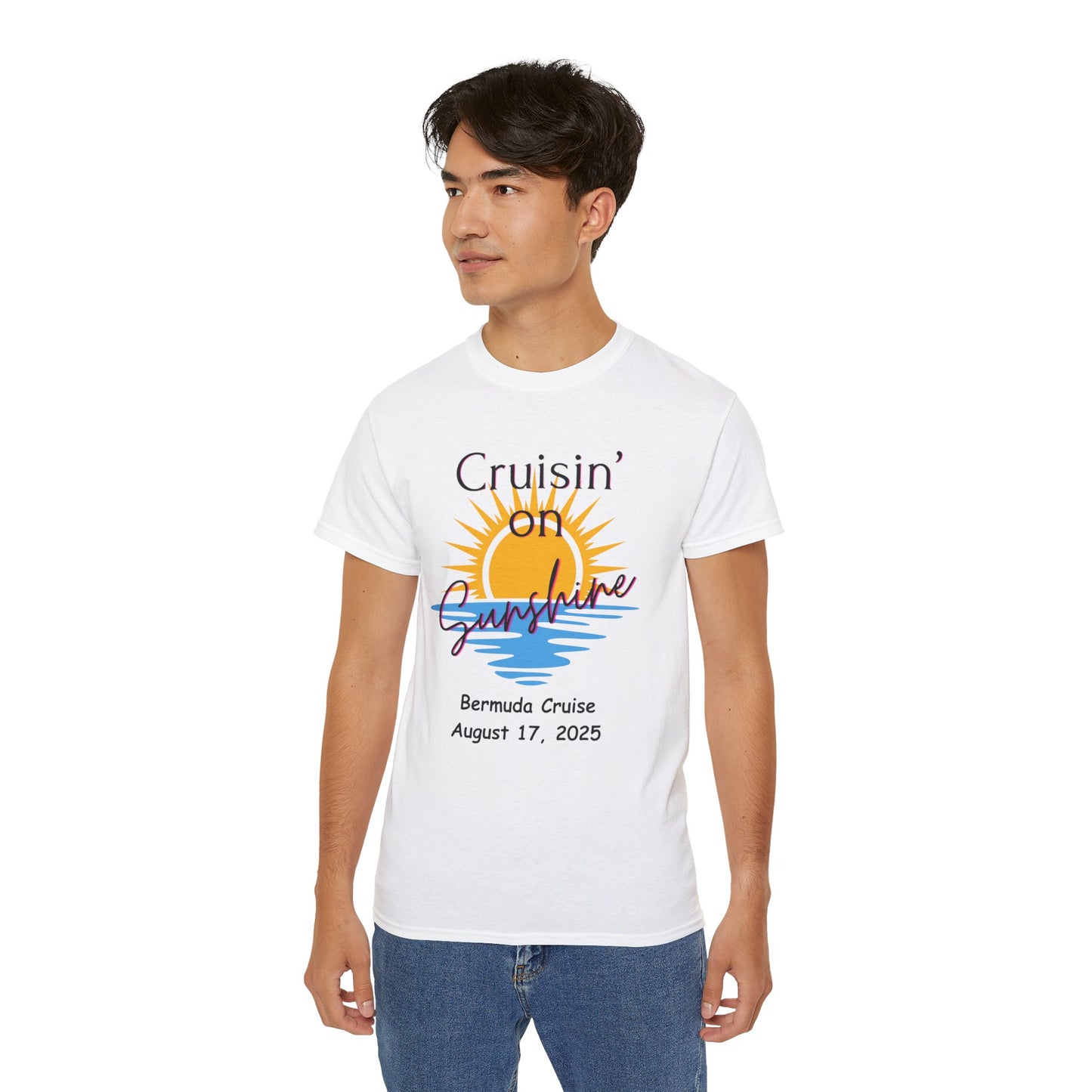 Cruisin' on Sunshine Unisex Ultra Cotton Tee - Perfect for Cruise Vacations