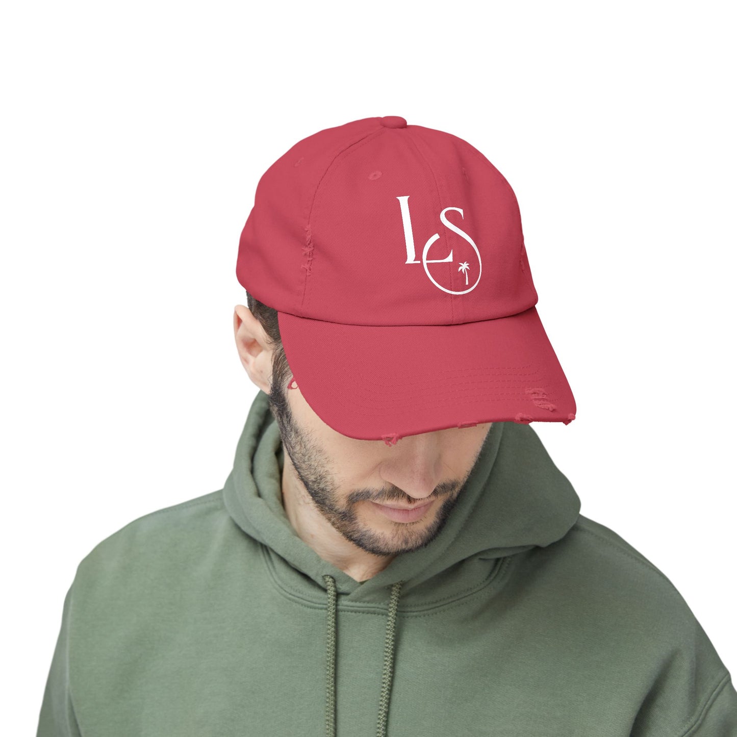 Monogram Distressed Cap
