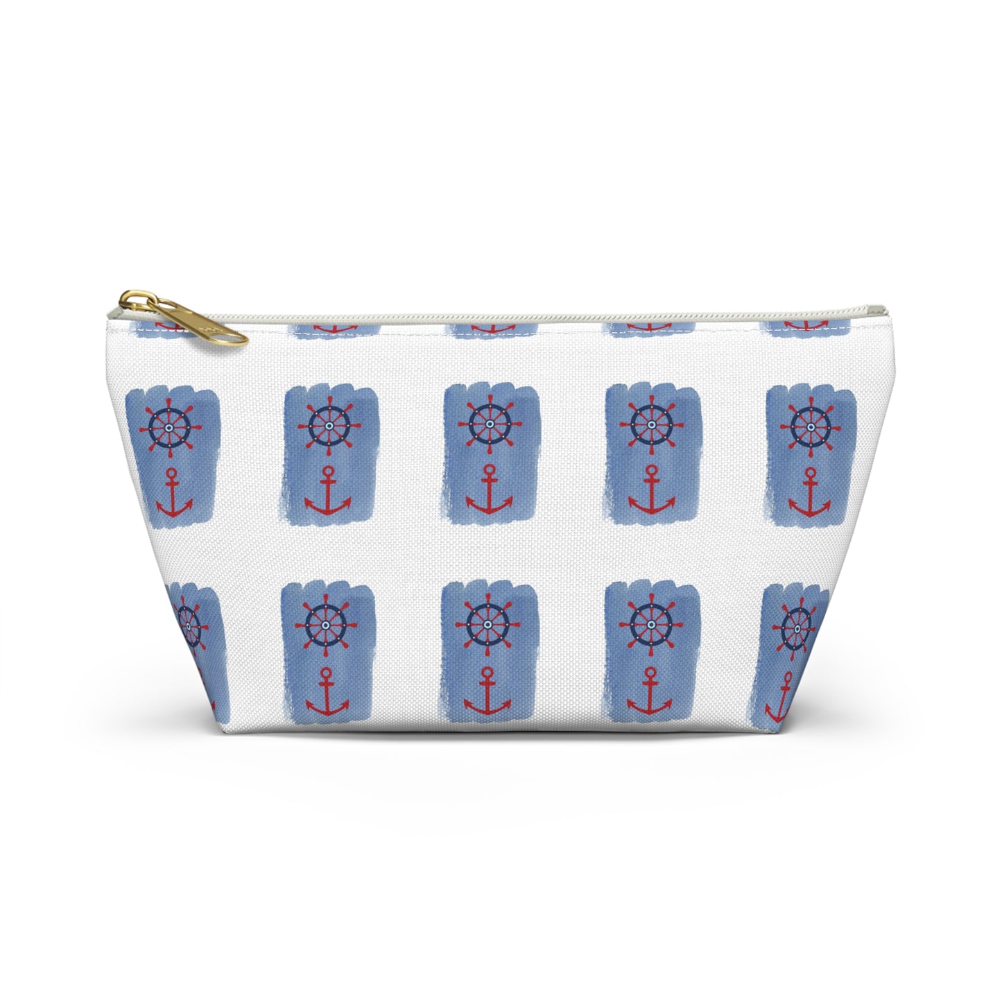 Nautical Anchor Accessory Pouch - Cute Travel Cosmetic Bag