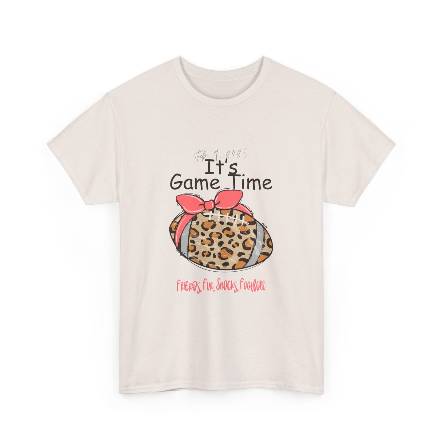 Leopard Print Football Tee