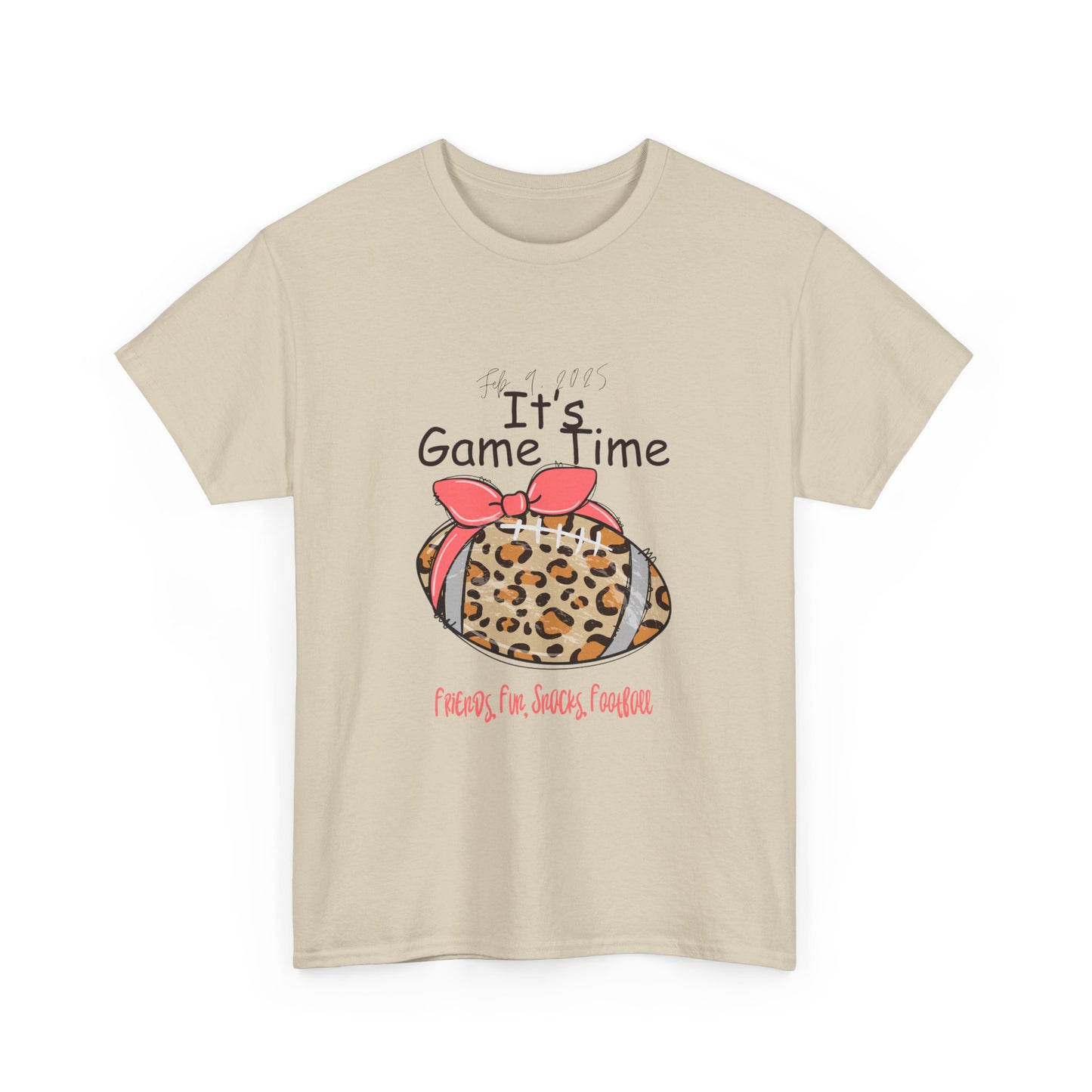 Leopard Print Football Tee