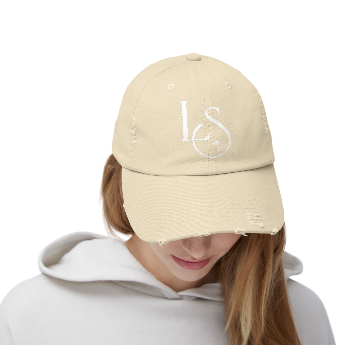 Monogram Distressed Cap