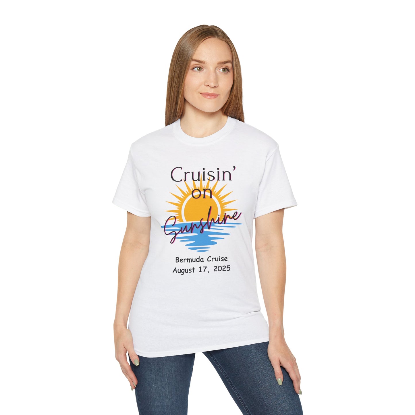Cruisin' on Sunshine Unisex Ultra Cotton Tee - Perfect for Cruise Vacations