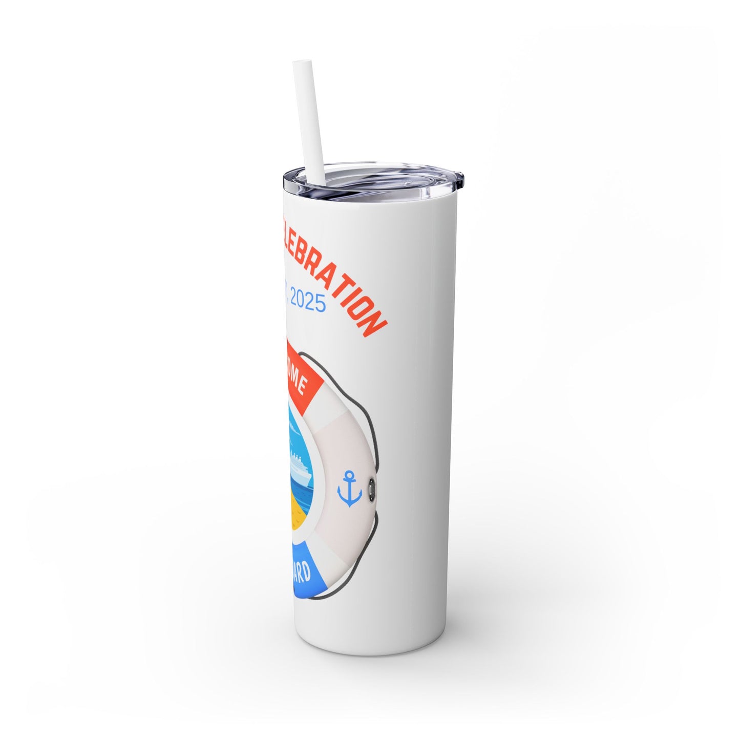 Personalized Tumbler with Straw - 20oz Cruise Theme
