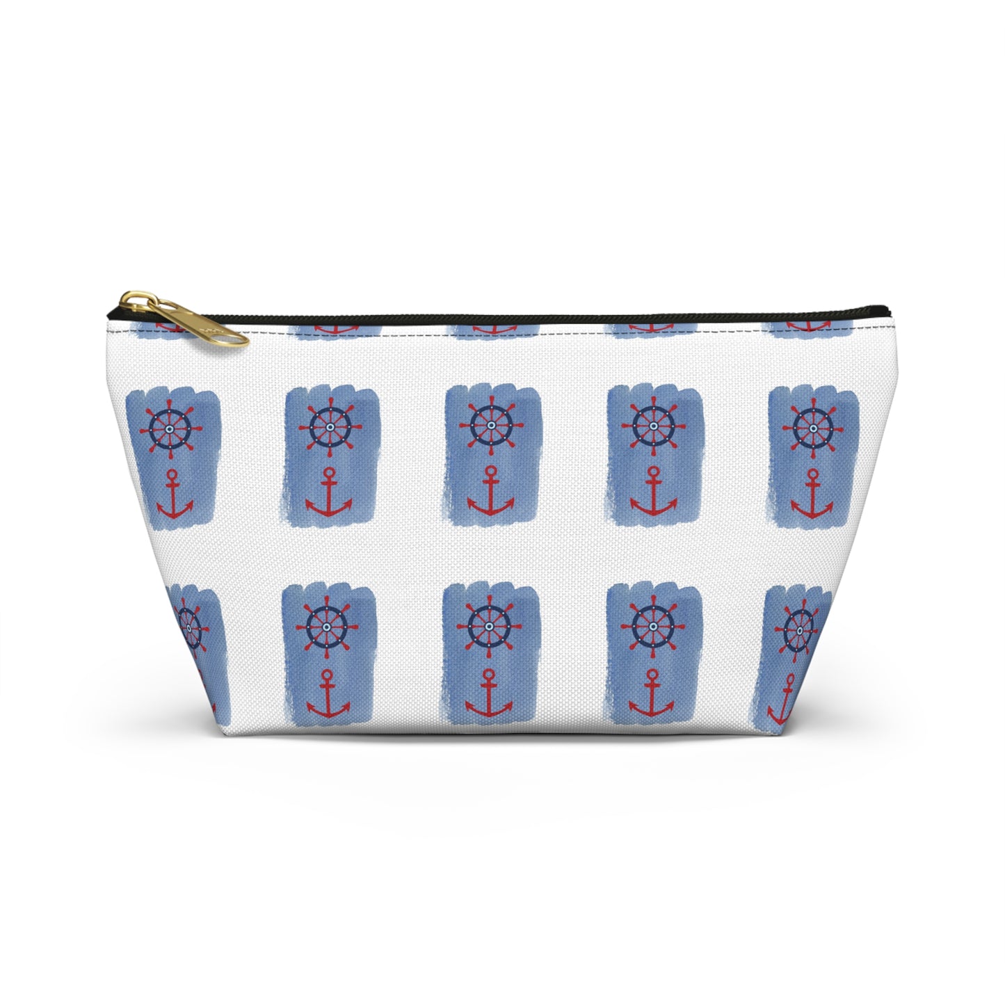 Nautical Anchor Accessory Pouch - Cute Travel Cosmetic Bag