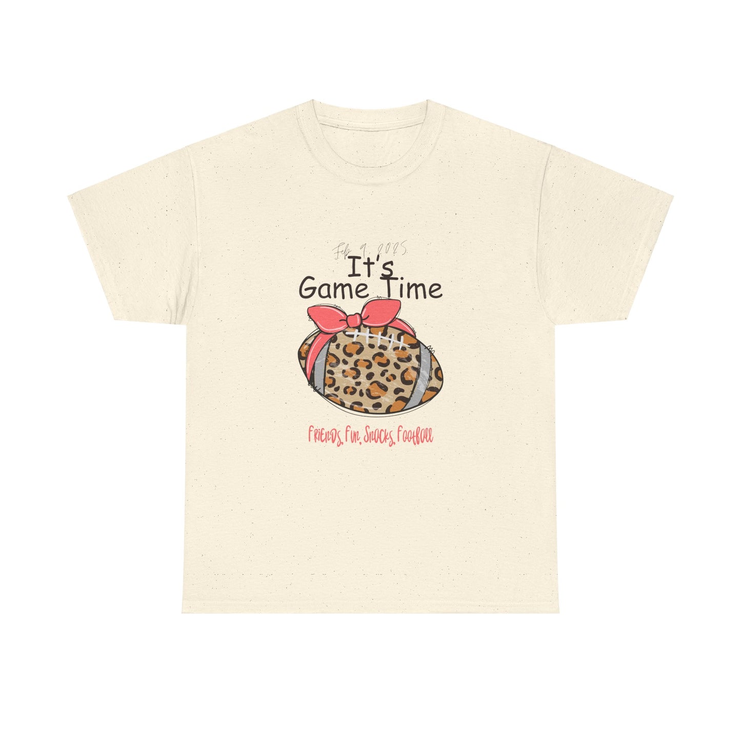 Leopard Print Football Tee
