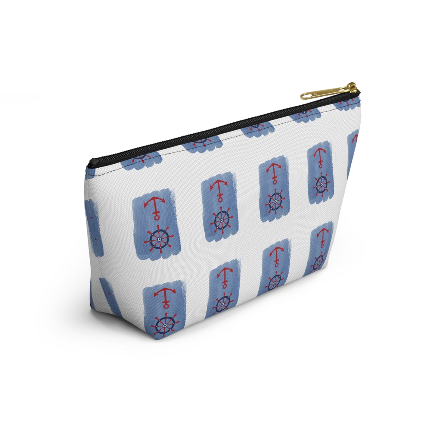 Nautical Anchor Accessory Pouch - Cute Travel Cosmetic Bag