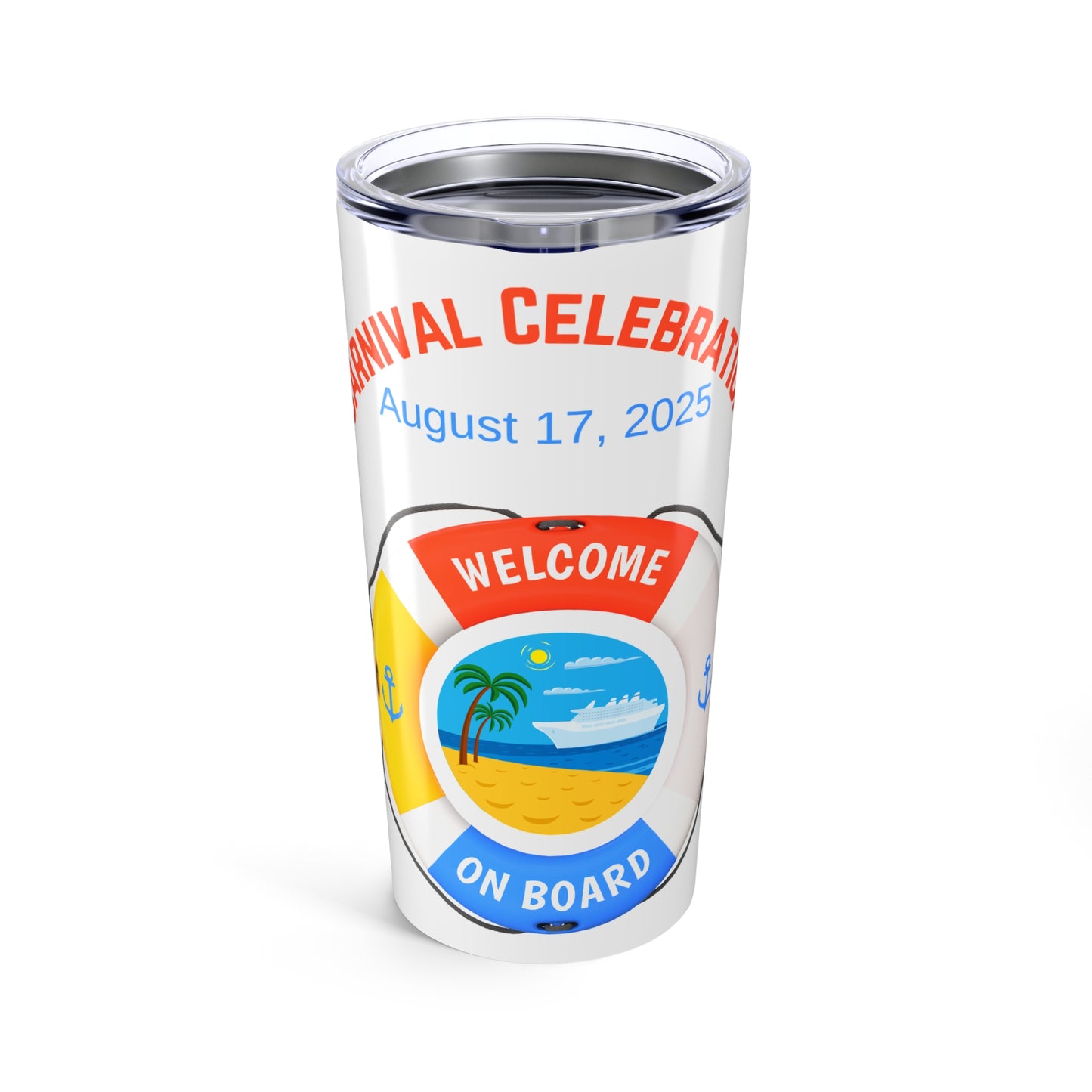 Personalized 20oz Cruise Tumbler - Welcome On Board