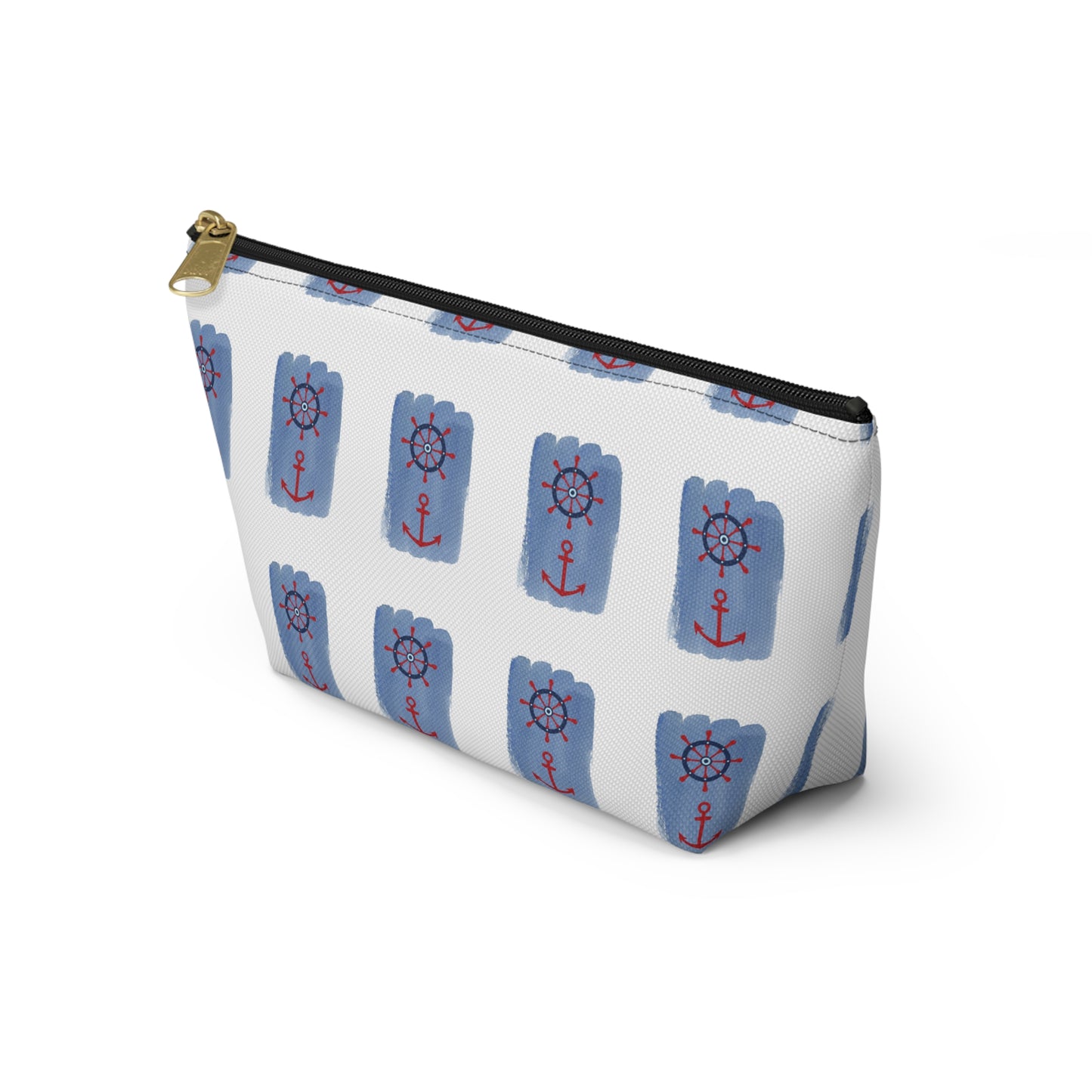 Nautical Anchor Accessory Pouch - Cute Travel Cosmetic Bag