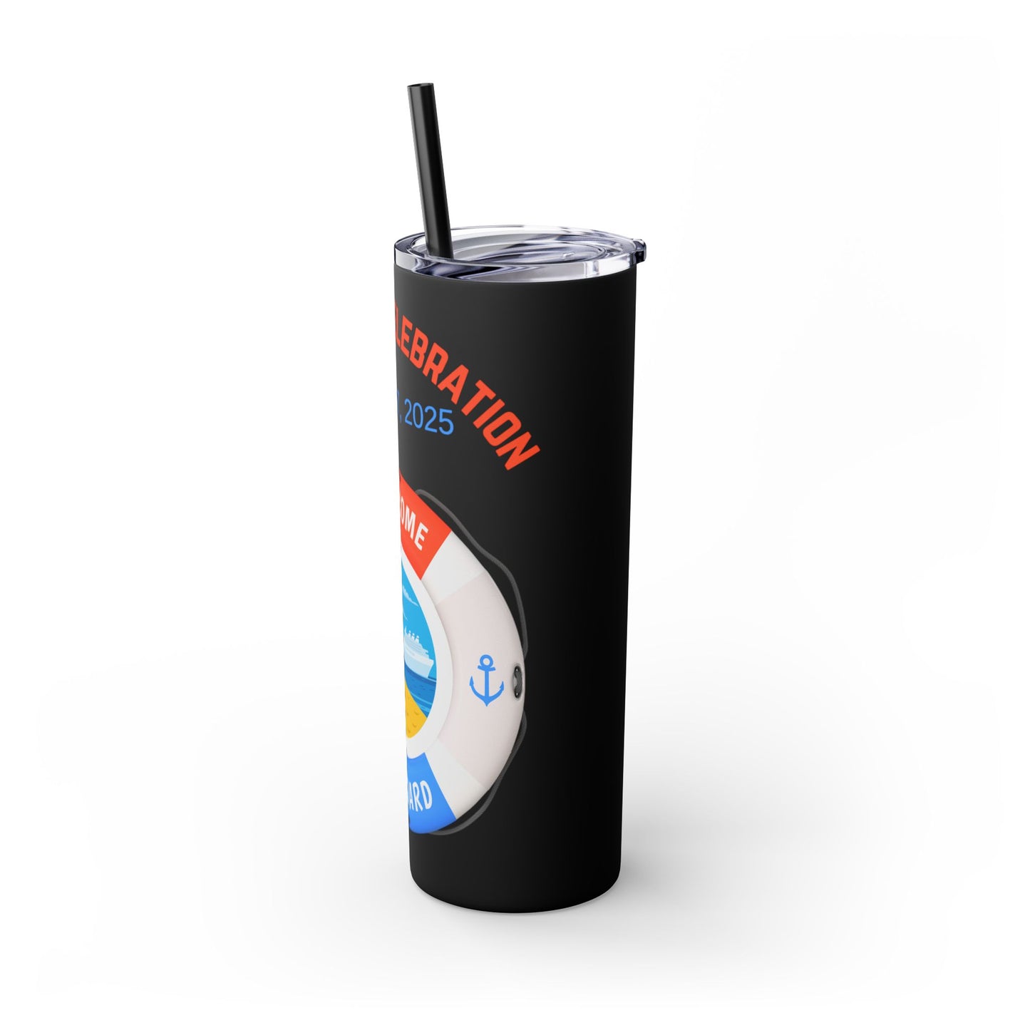 Personalized Tumbler with Straw - 20oz Cruise Theme