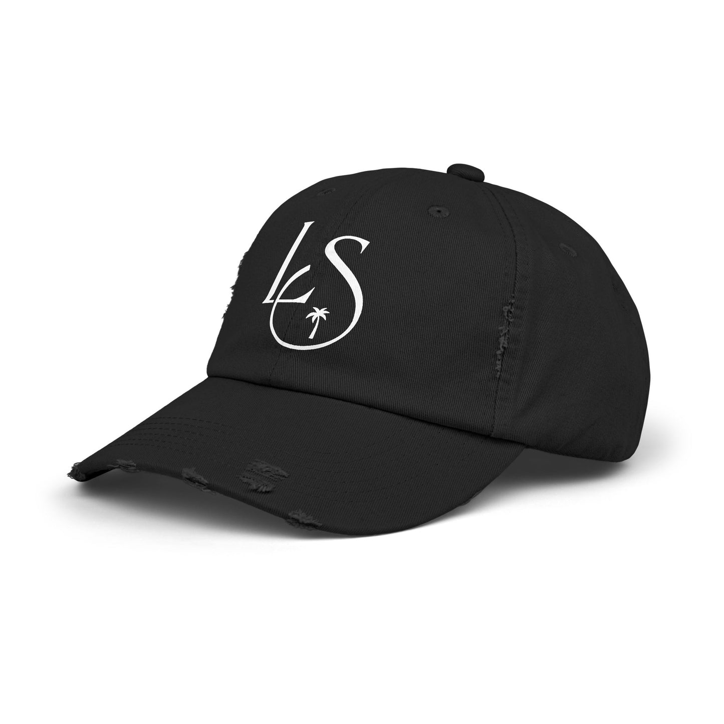 Monogram Distressed Cap