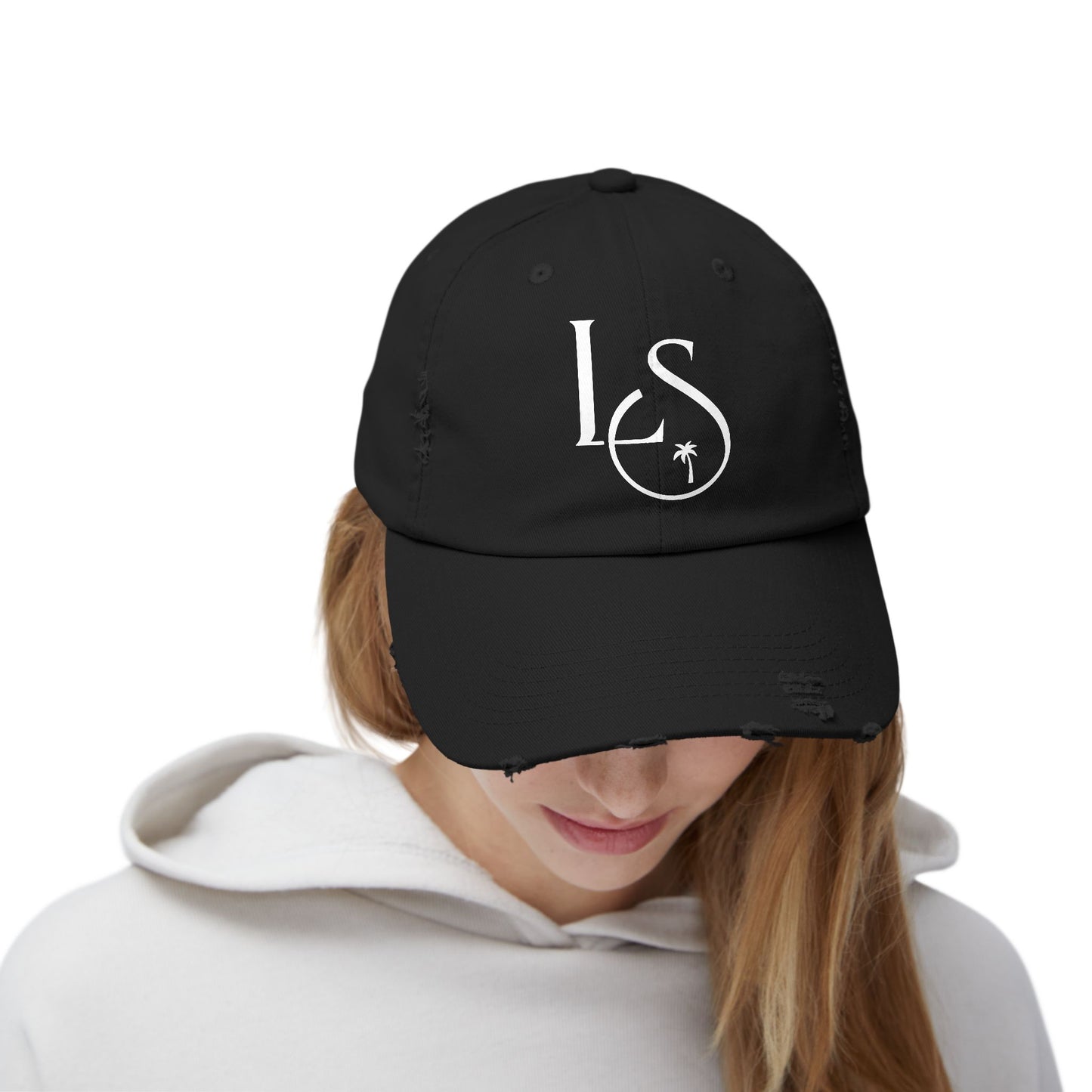 Monogram Distressed Cap