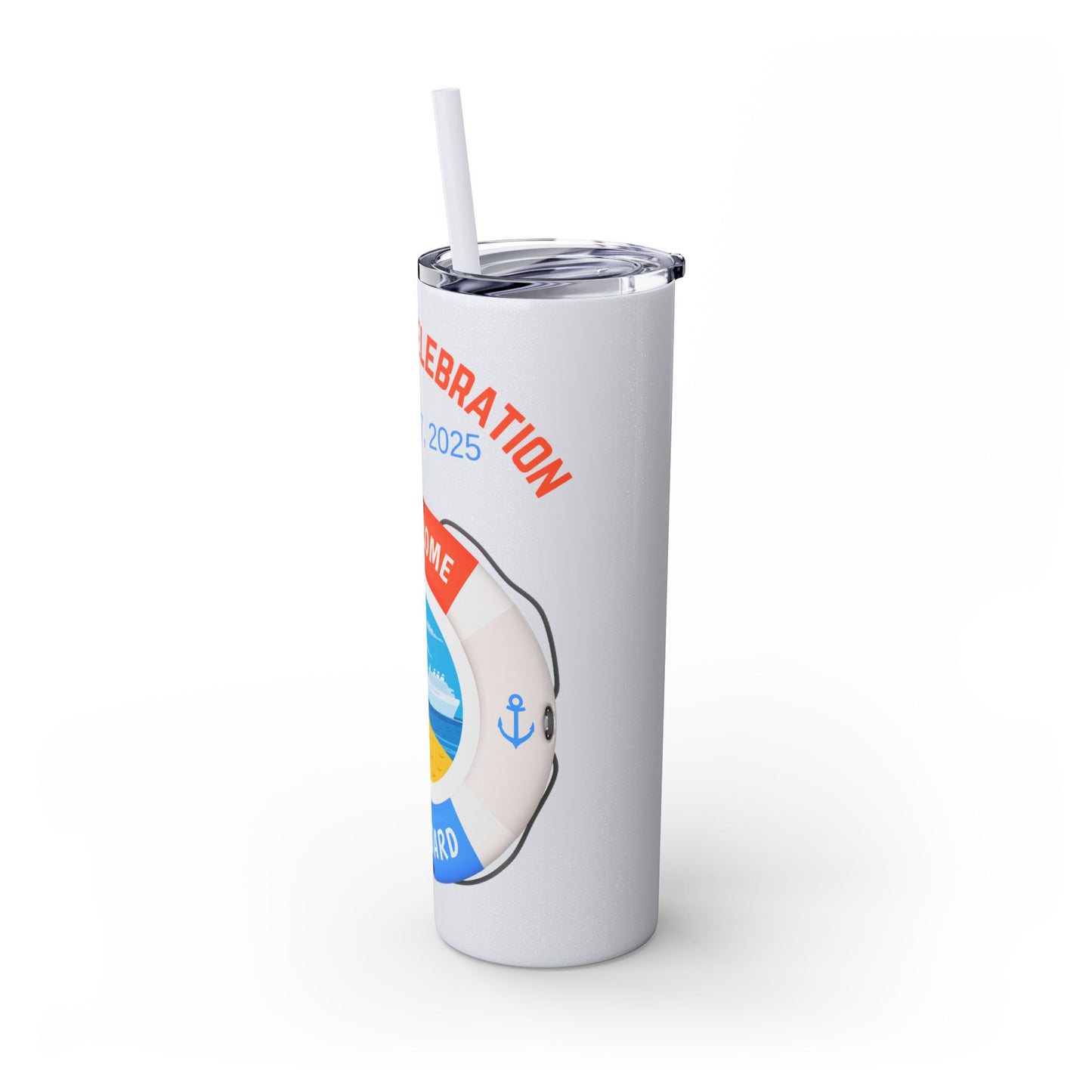 Personalized Tumbler with Straw - 20oz Cruise Theme