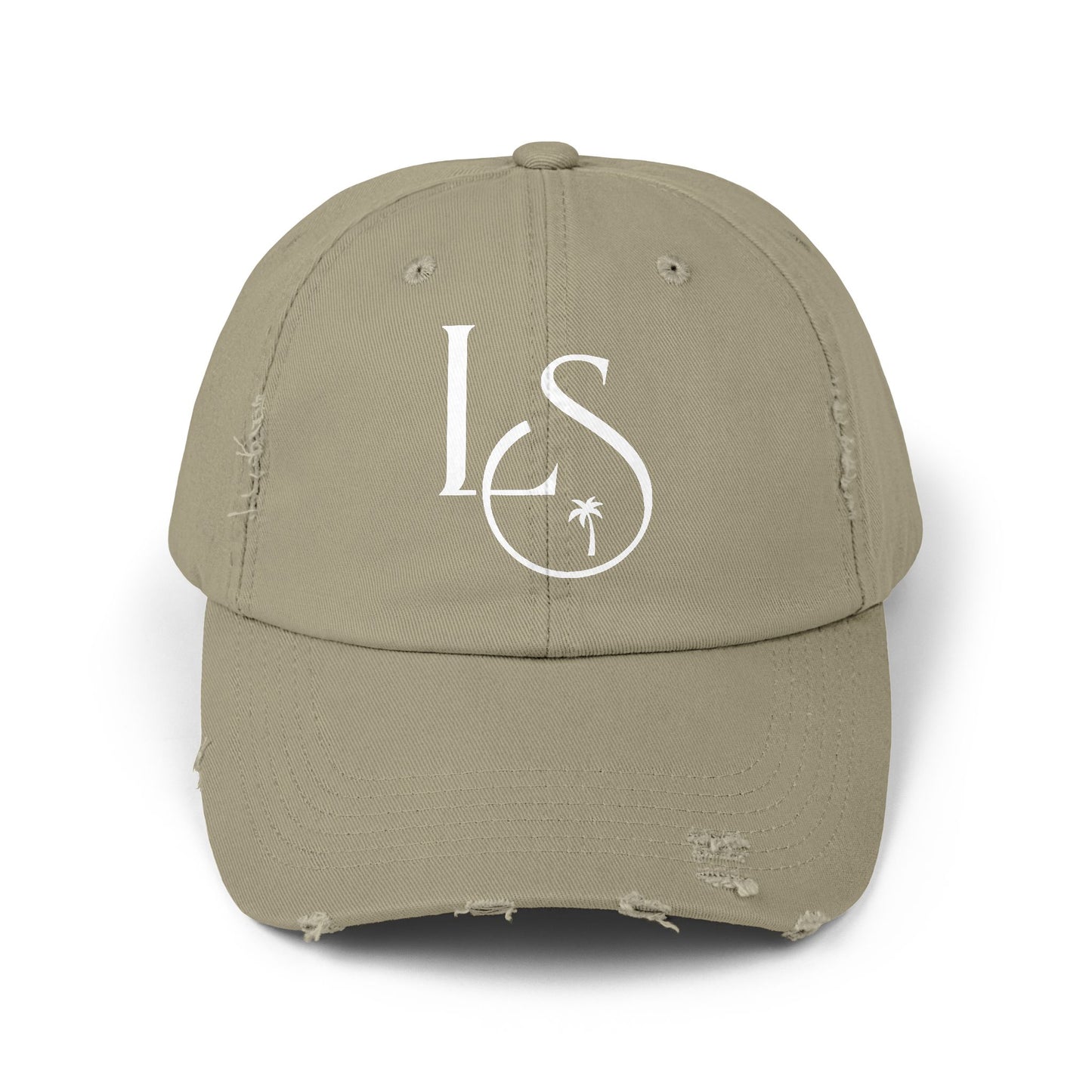 Monogram Distressed Cap