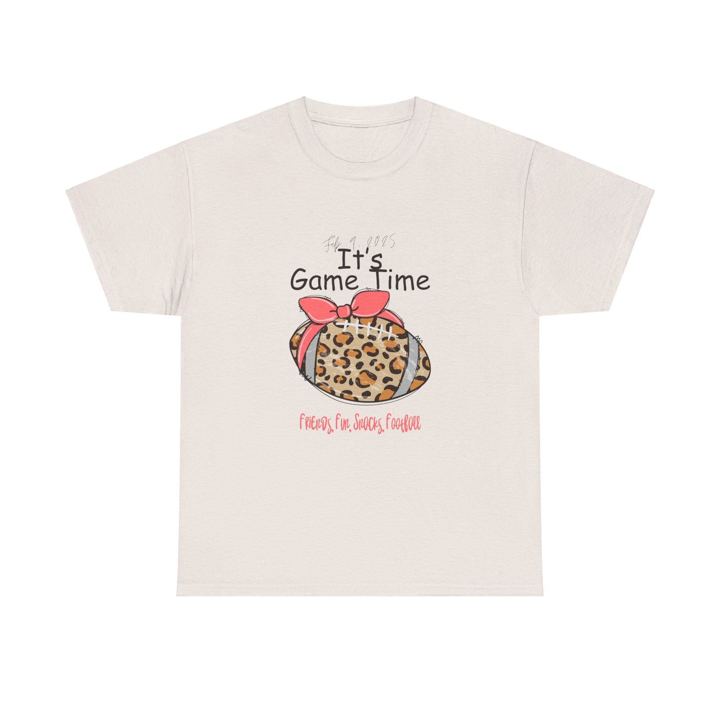 Leopard Print Football Tee