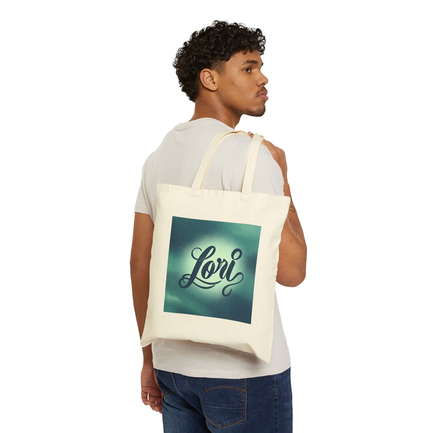 Personalized Cotton Canvas Tote Bag with Company Logo Name Customization
