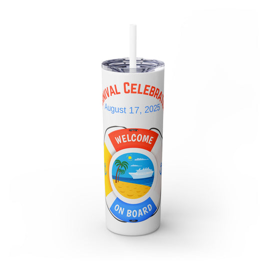 Personalized Tumbler with Straw - 20oz Cruise Theme