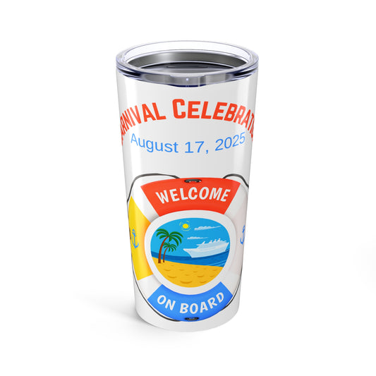 Personalized 20oz Cruise Tumbler - Welcome On Board